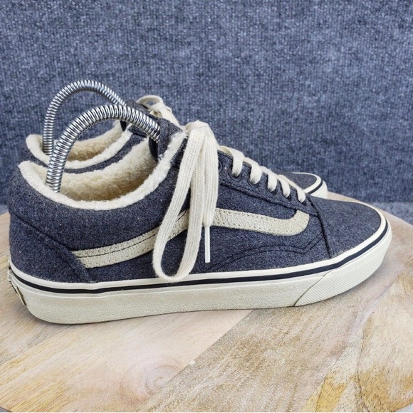 VANS Old Skool Sherpa Womens Size 9 Gray Low Top Sneakers Shoes 721454 - Picture 7 of 12